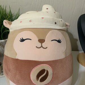 Squishmallows Coffee Bear Plush - Cream and Brown